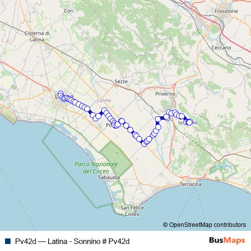 Pv42d bus Line Map