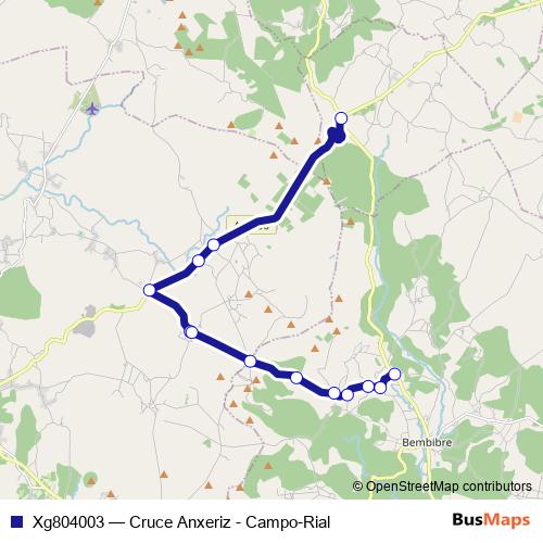 Xg804003 bus Line Map