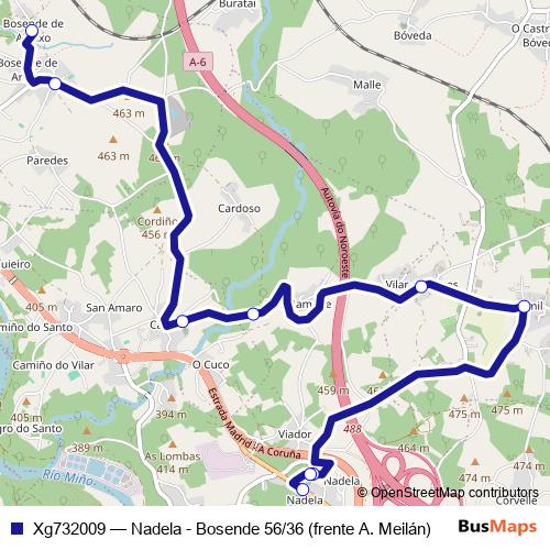 Xg732009 bus Line Map