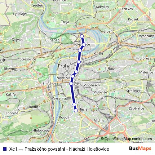 Xc1 bus Line Map