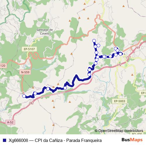 Xg666008 bus Line Map