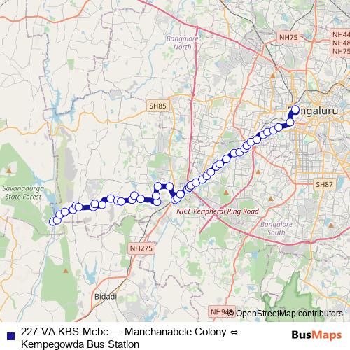 227-VA KBS-Mcbc bus Line Map