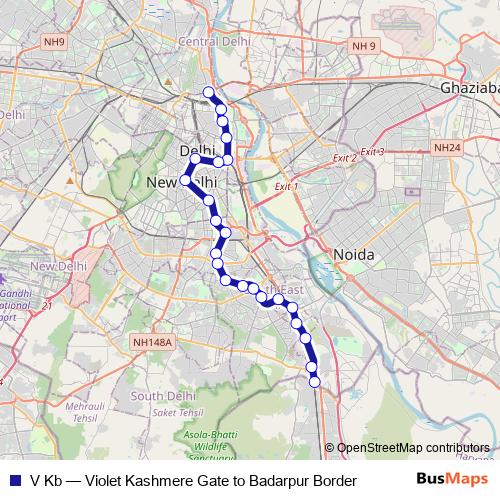 V Kb metro Line Map