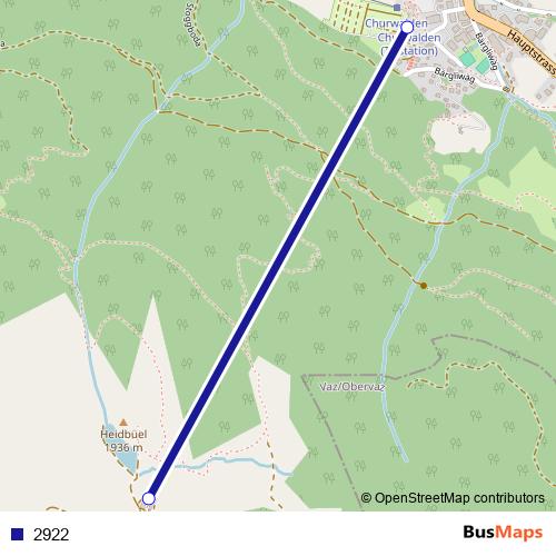 2922 cable-car Line Map