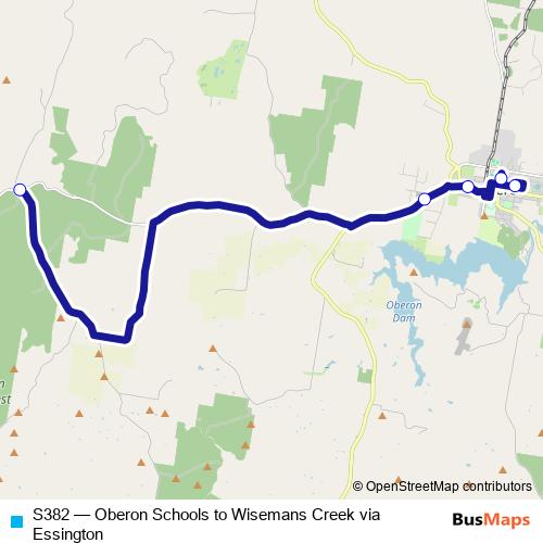 S382 bus Line Map