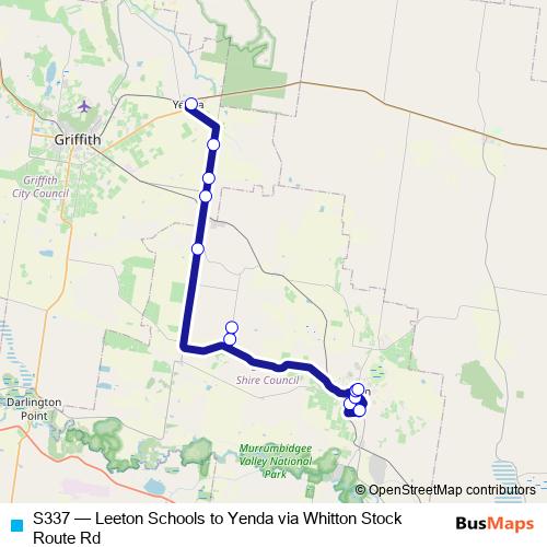 S337 bus Line Map