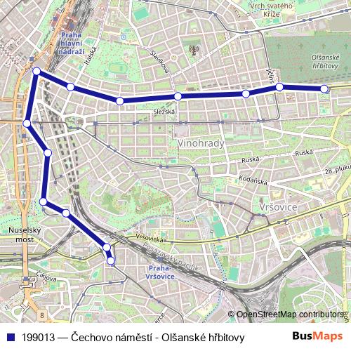 199013 tram Line Map