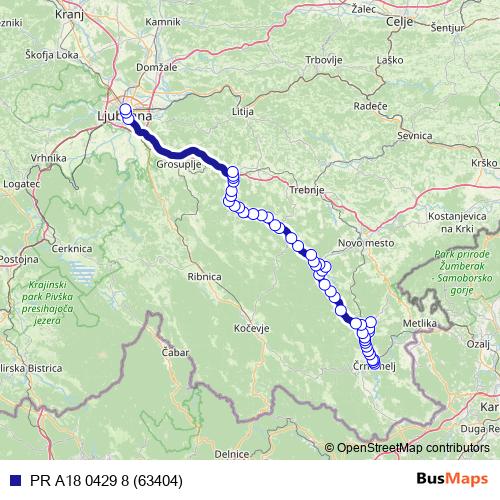 PR A18 0429 8 (63404) bus Line Map