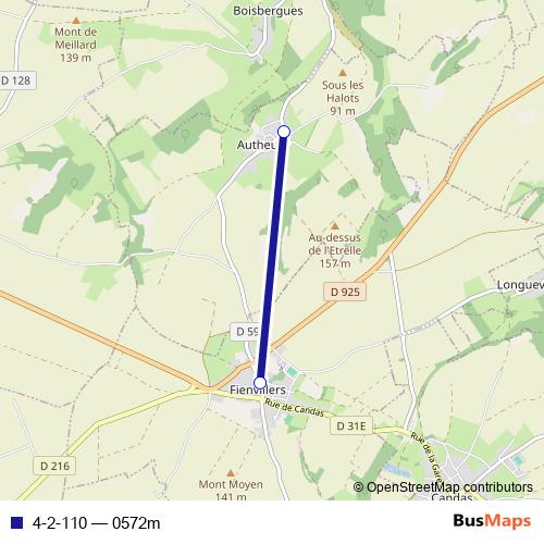 4-2-110 bus Line Map