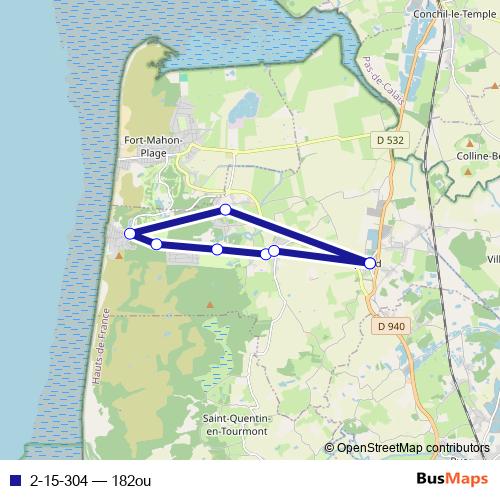 2-15-304 bus Line Map