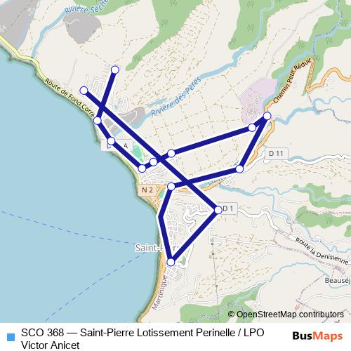 SCO 368 bus Line Map