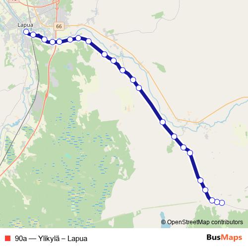 90a bus Line Map