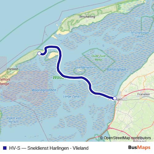 HV-S ferry Line Map