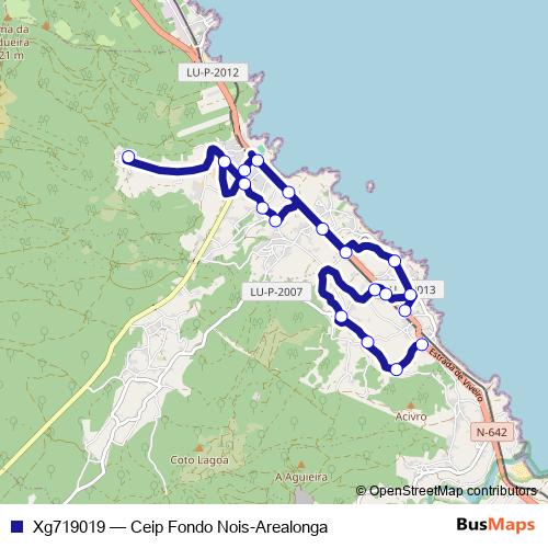 Xg719019 bus Line Map