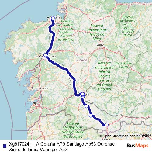 Xg817024 bus Line Map