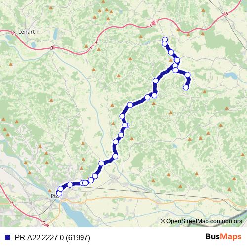 PR A22 2227 0 (61997) bus Line Map