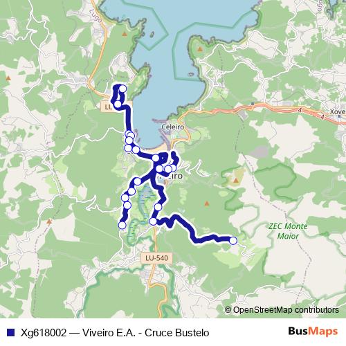 Xg618002 bus Line Map
