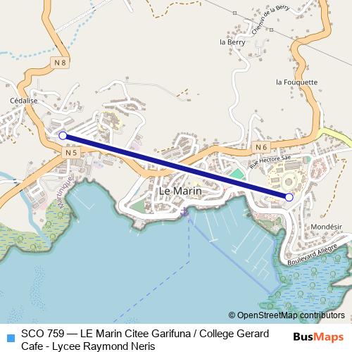 SCO 759 bus Line Map