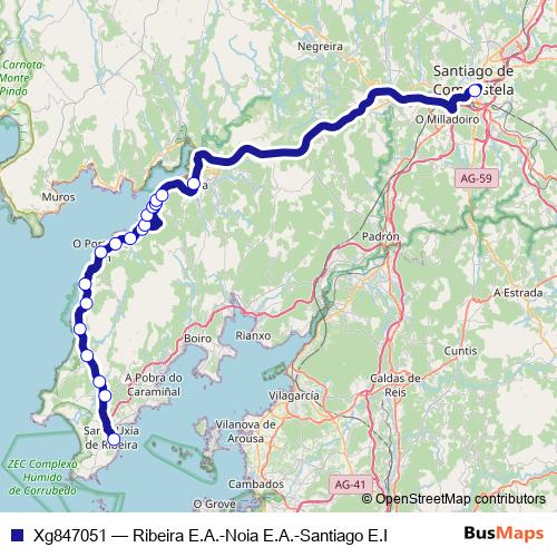 Xg847051 bus Line Map