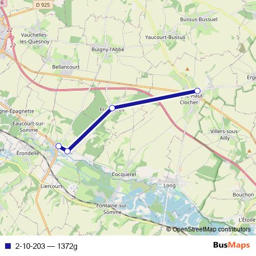 2-10-203 bus Line Map