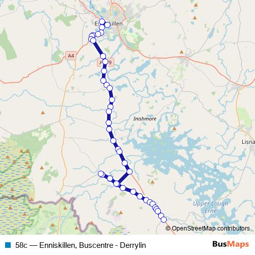 58c bus Line Map