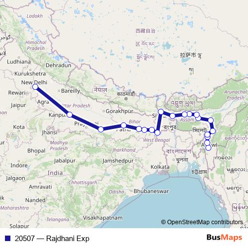 20507 rail Line Map