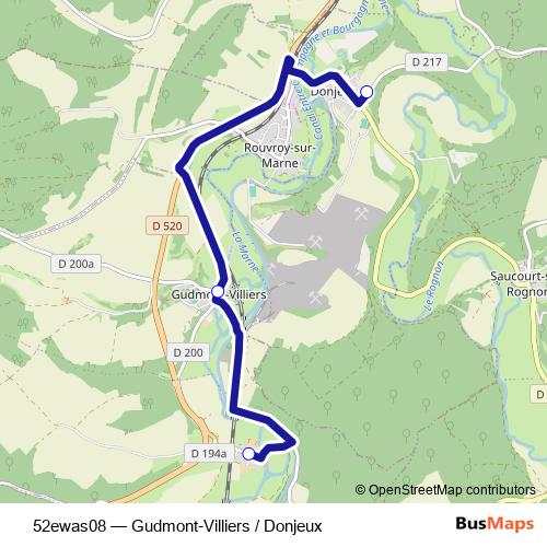 52ewas08 bus Line Map