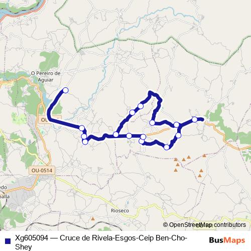 Xg605094 bus Line Map