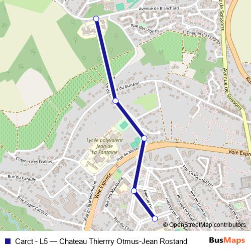 Carct - L5 bus Line Map