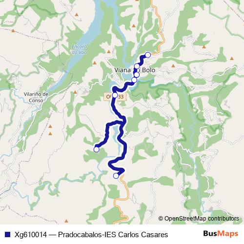 Xg610014 bus Line Map