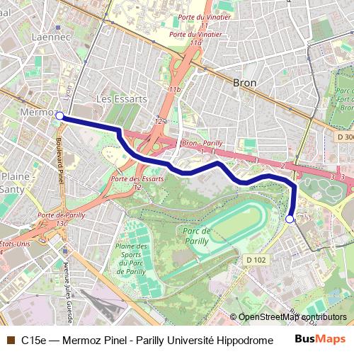 C15e trolleybus Line Map