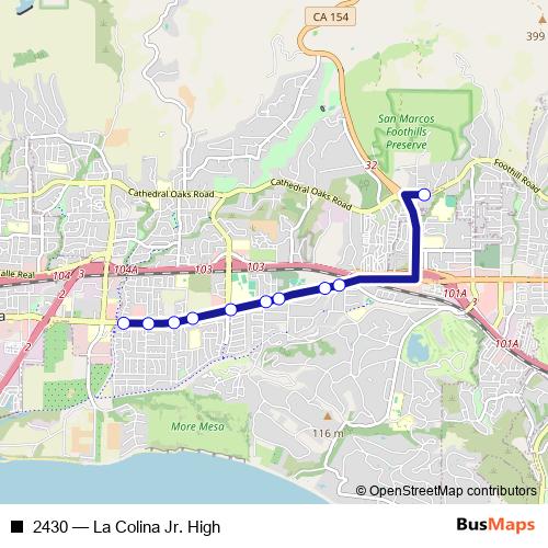 2430 bus Line Map