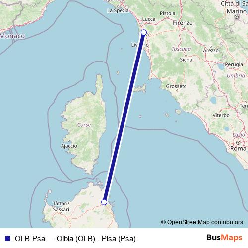 OLB-Psa air Line Map