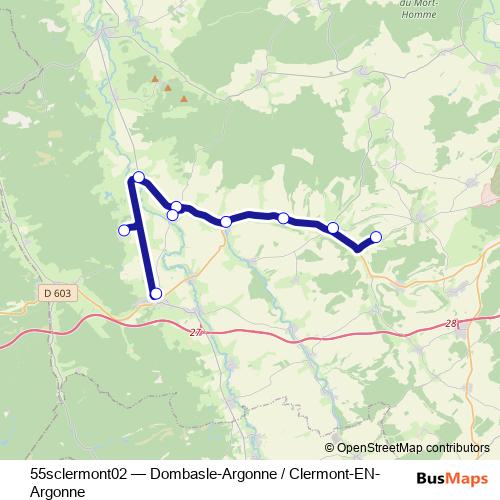 55sclermont02 bus Line Map