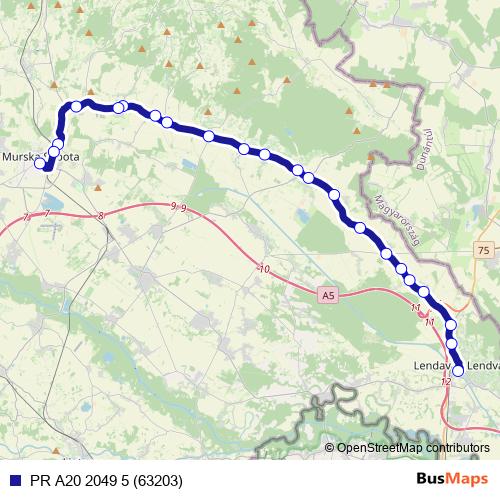 PR A20 2049 5 (63203) bus Line Map