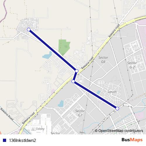 136lnkstldwn2 bus Line Map