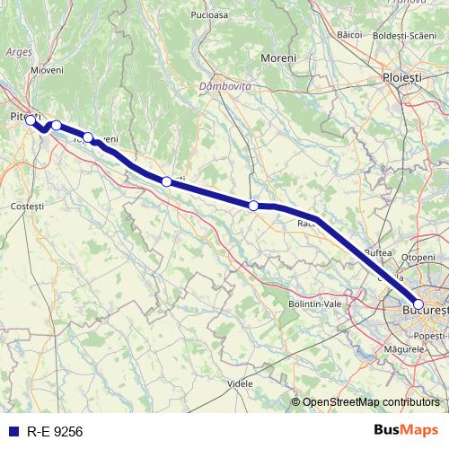 R-E 9256 rail Line Map