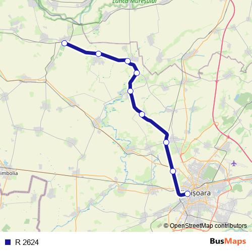 R 2624 rail Line Map