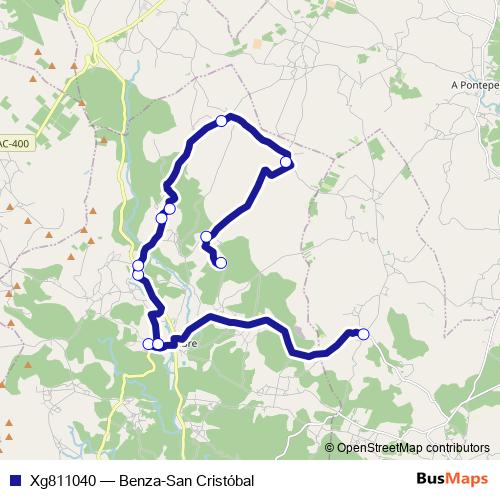 Xg811040 bus Line Map