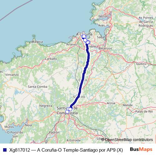 Xg817012 bus Line Map