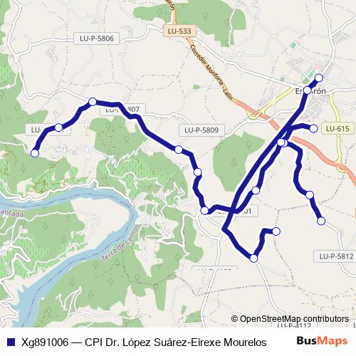 Xg891006 bus Line Map