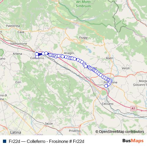 Fr22d bus Line Map