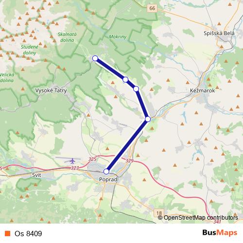 Os 8409 rail Line Map