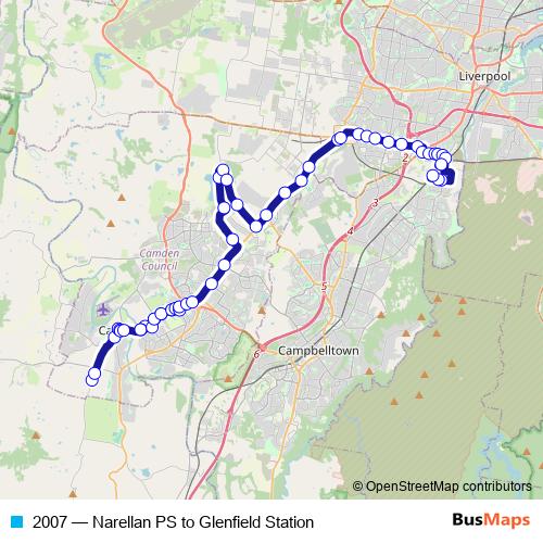 2007 bus Line Map