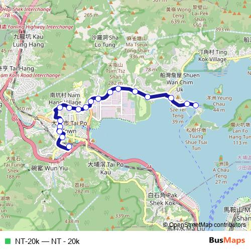 NT-20k bus Line Map