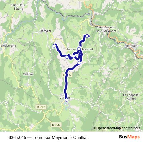 63-Ls045 bus Line Map