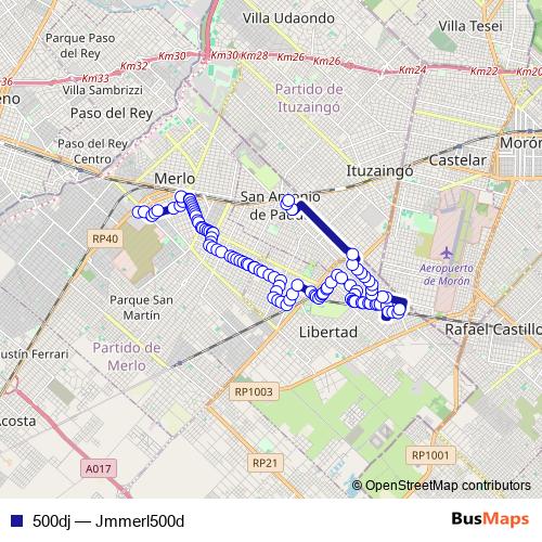 500dj bus Line Map