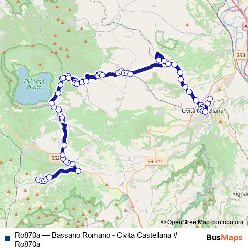 Ro870a bus Line Map