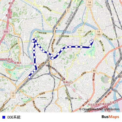 006계통 bus Line Map