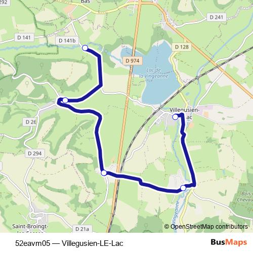 52eavm05 bus Line Map